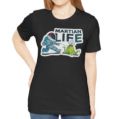 Martian Life Graphic Tee with Alien Print Shirt Product