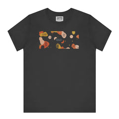 Abstract Colorful Patterns Black T-Shirt product type