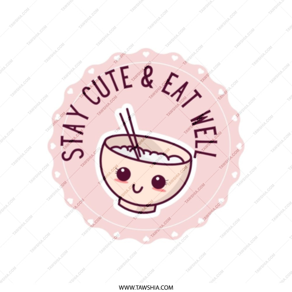 Cute Bowl of Noodles Tote Bag, Stay Cute Eat Well Tote, Kawaii Food Lover Gift, Foodie Shopper Bag, Unique Tote Bag, Everyday Tote - Tawshia