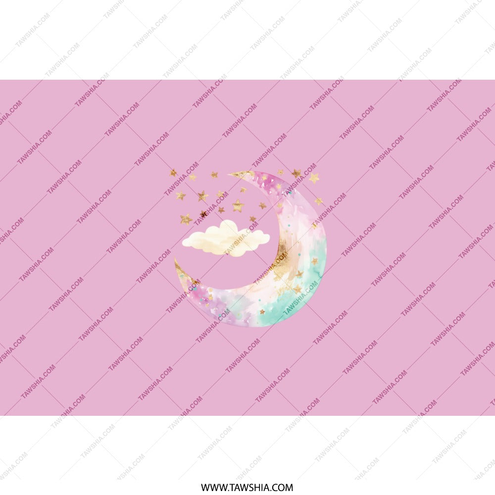 Moon and Stars Tumbler, Celestial Tumbler, Watercolor Moon Tumbler, Dreamy Tumbler, Gift For Her, Cute Tumbler, Travel Mug - Tawshia