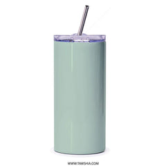 Stylish Light Green Tumbler with Straw for Drinks product type