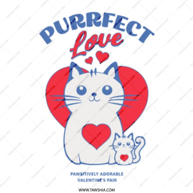 Purrfect Love Valentine's Pair Adorable Product Type