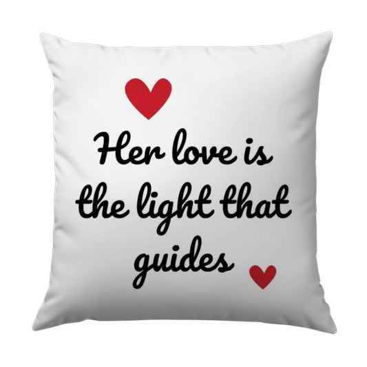 Love Light Guides Pillow, Romantic Gift, Inspirational Pillow, Love Quote Pillow, Home Decor, Throw Pillow, Decorative Pillow - Tawshia