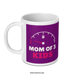 Funny Mom of 3 Kids Coffee Mug Perfect Gift Product