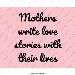 Mothers Write Love Stories, Quote Mouse Pad, Pink Mousepad, Mothers Day Gift, Home Office Decor, Desk Accessories, Unique Mousepad - Tawshia