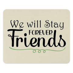 Forever Friends Mouse Pad, Friendship Gift, Best Friend Present, Cute Desk Decor, Unique Office Accessory, Long Lasting Friends - Tawshia