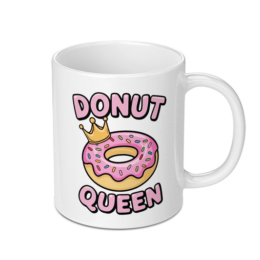 Donut Queen Mug, Funny Foodie Gift, Dessert Lover Mug, Cute Crown Design, Novelty Mug, Coffee Mug, Tea Cup, Gift for Her - Tawshia