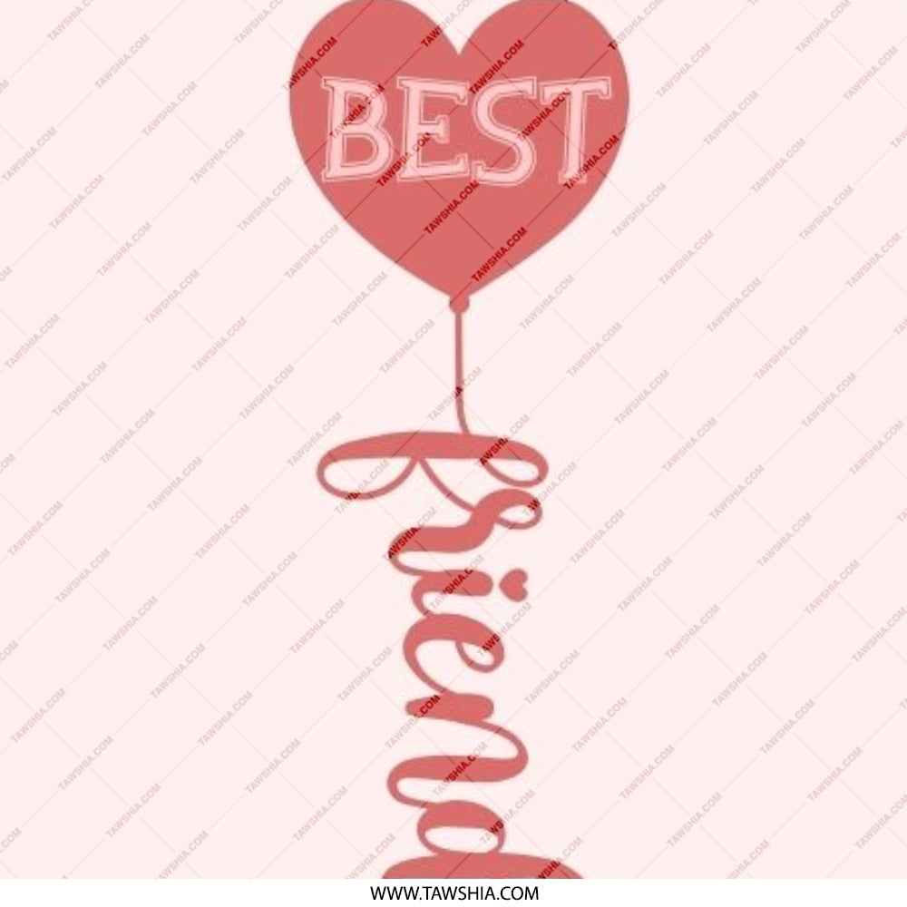 Best Friend Pinback Button, Friendship Gift, Heart Balloon, Cute Pin, Bestie Button, Friendship Jewelry, Accessory, Trendy Button - Tawshia