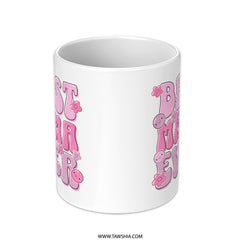 Best Mama Ever Text and Floral Design Mug product