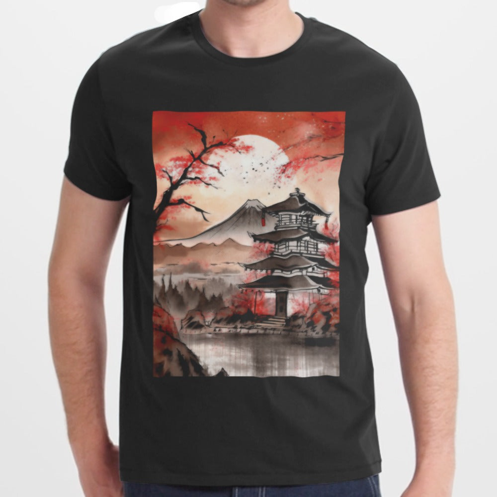 Japanese Landscape Graphic Tee Shirt product type