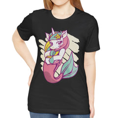 Colorful Mermaid Unicorn Fusion Art T-Shirt product type
