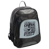 Coffee Lover Backpack, Make Pretty Things, Coffee Addict Gift, Trendy Backpack, Everyday Backpack, Student Backpack, Gift For Her - Tawshia
