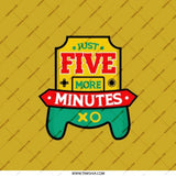 Just Five More Minutes Pocket Mirror, Gamer Pocket Mirror, Funny Gaming Quote Mirror, Gift For Gamers, Gift for Her, Gift For Him - Tawshia