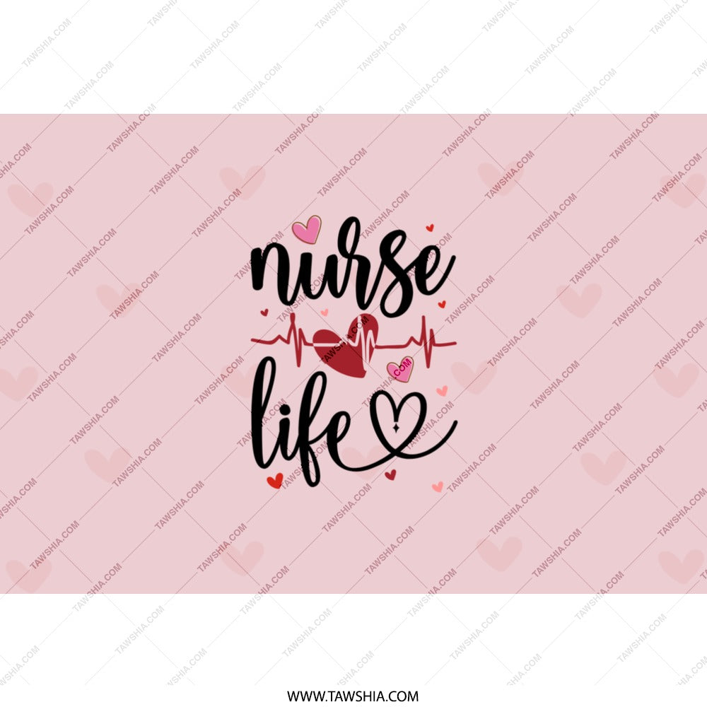 Nurse Life Tumbler, Gift For Nurses, Nurse Appreciation Gifts, Cute Medical Tumbler, Heartbeat Design, Nurse Week Tumbler, Registered Nurse - Tawshia