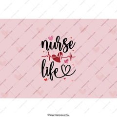 Nurse Life Tumbler, Gift For Nurses, Nurse Appreciation Gifts, Cute Medical Tumbler, Heartbeat Design, Nurse Week Tumbler, Registered Nurse - Tawshia