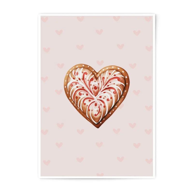 Heart Photographic Prints, Cookie Art Prints, Valentine's Prints, Love Prints, Valentine Decor, Cute Valentine, Heart Illustration, Baked - Tawshia