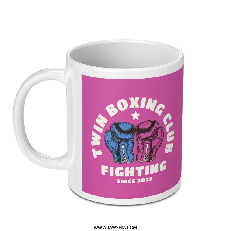 Twin Boxing Club Fighting Since 2022 mug product