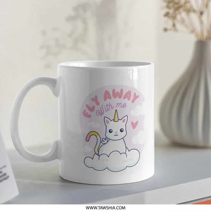 Fly Away With Me Unicorn Design Mug product