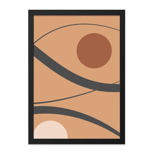 Abstract Circles Wall Art, Modern Geometric Print, Minimalist Home Decor, Boho Wall Hanging, Unique Gift Idea, Contemporary Artwork - Tawshia