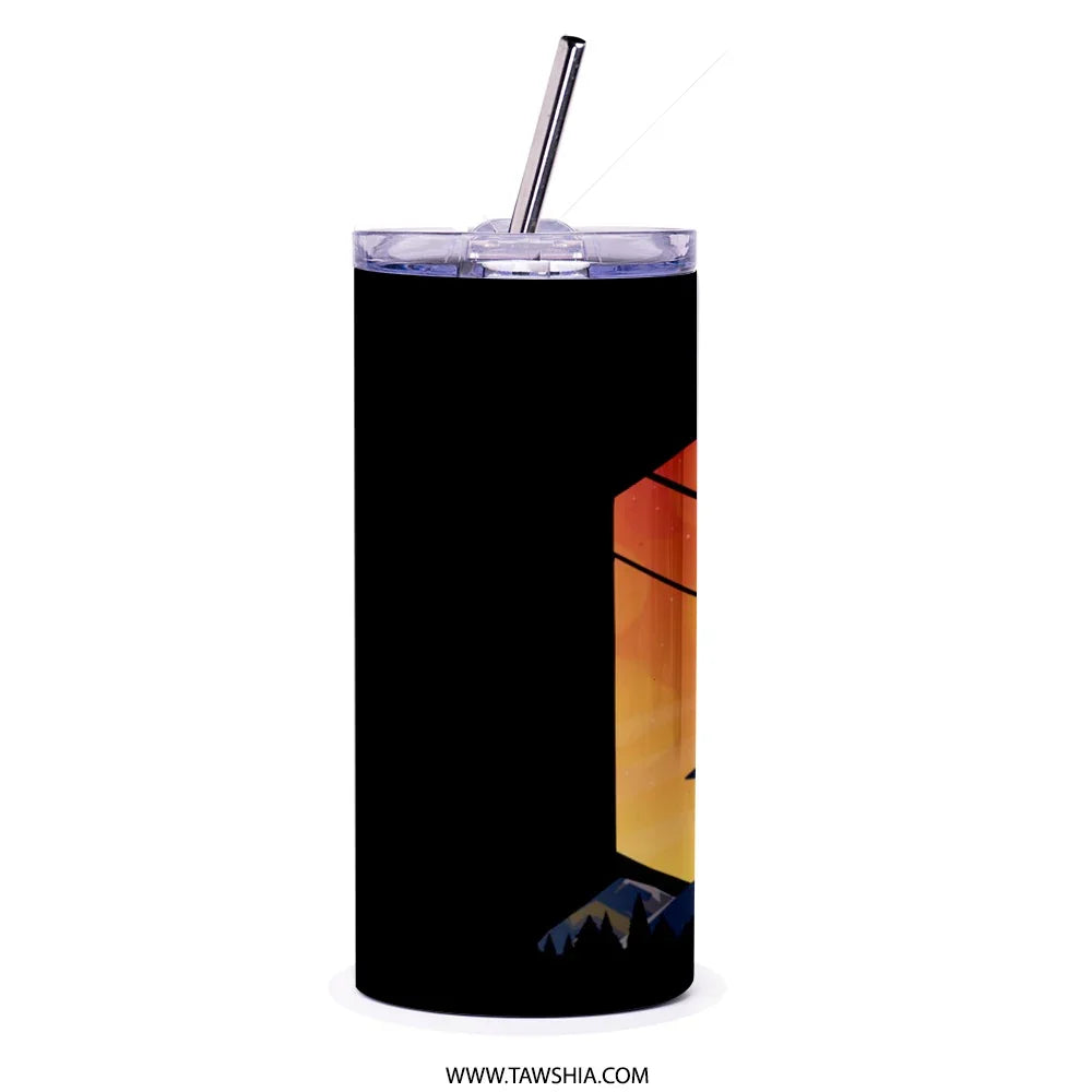 Sunset and Mountain Design Insulated Tumbler product