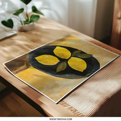 Lemon Still Life Photographic Print, Kitchen Wall Art, Citrus Decor, Minimalist Art, Fruit Print, Modern Wall Decor, Art Print - Tawshia