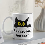 Black Cat Mug, Funny Cat Lover Gift, Hot Tea Mug, Kitten Mug, Coffee Mug, Cute Mug, Cat Mom Gift, Cat Dad Gift, Unique Mugs, Pet Mug - Tawshia