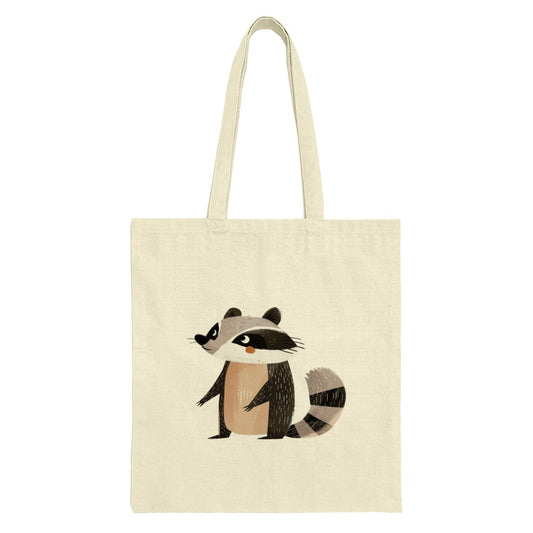 Cute Raccoon Tote Bag, Woodland Animal Bag, Cartoon Animal Tote, Funny Raccoon Gift, Reusable Grocery Bag, Eco Friendly Bag, Book Bag - Tawshia