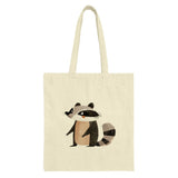 Cute Raccoon Tote Bag, Woodland Animal Bag, Cartoon Animal Tote, Funny Raccoon Gift, Reusable Grocery Bag, Eco Friendly Bag, Book Bag - Tawshia