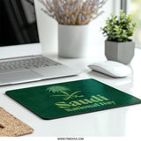 Saudi National Day Mouse Pad, Green, Emblem, National Day Gift, Saudi Arabia Gift, Unique Office Decor, Keyboard Pad, Gaming, Work From Home - Tawshia