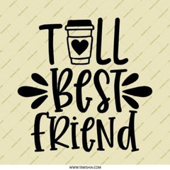 Best Friend Pinback Button, Gift for Bestie, Coffee Lover, Friendship Button, Cute Accessory, Personalized Gift, Unique Button - Tawshia