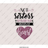 Not Sisters by Blood Backpack, Heart Sisters Gift, Best Friend Present, Sister Backpack, Travel Bag, Everyday Bag - Tawshia