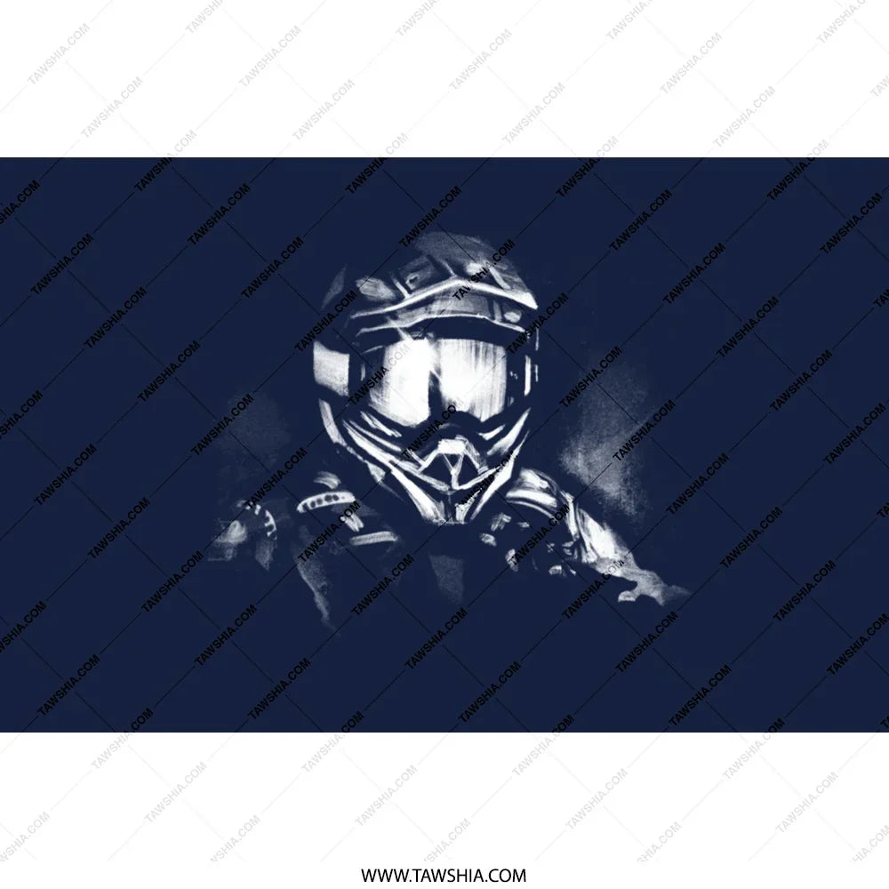 Full Face Motorcycle Rider Artwork Print product type