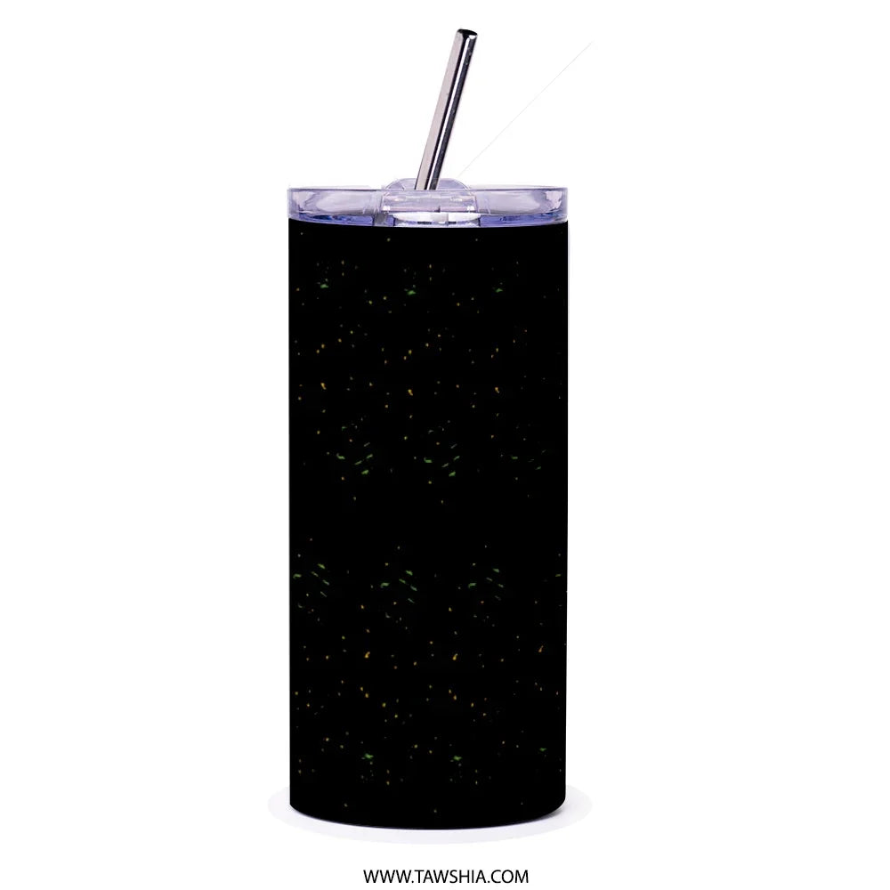 Black Tumbler with Specks of Color Drinkware product