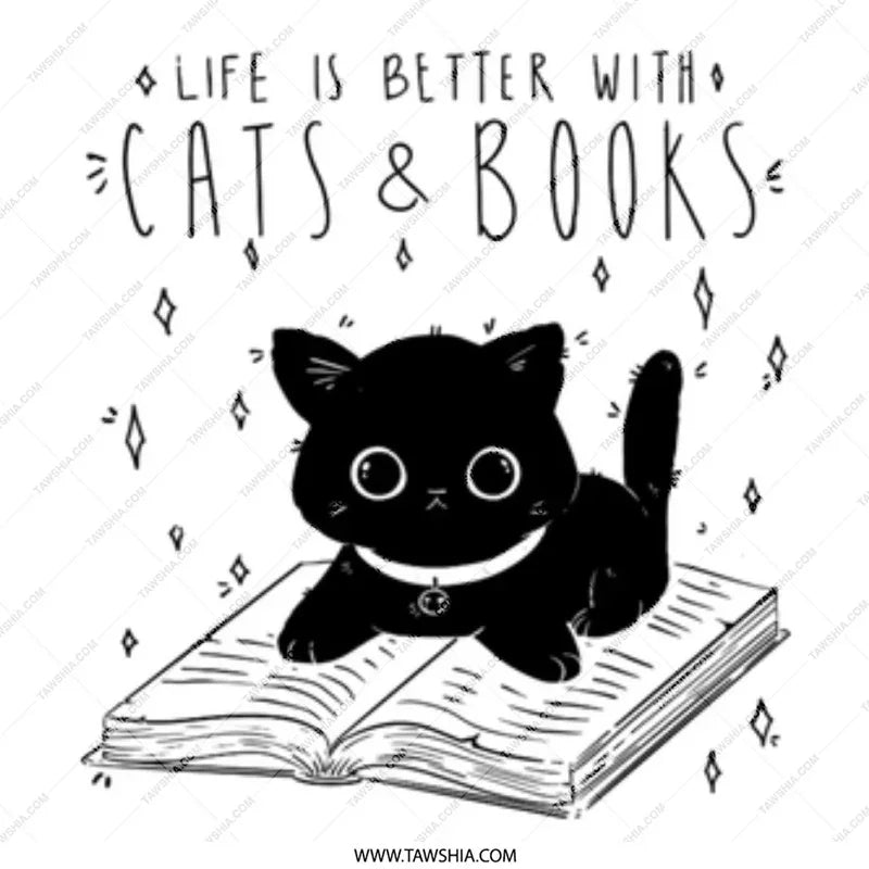 Life is Better with Cats and Books product type