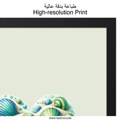 Seashell Heart Wall Art, Beach Decor, Coastal Art Print, Ocean Lover Gift, Nautical Wall Decor, Seashell Art, Beach House Art - Tawshia