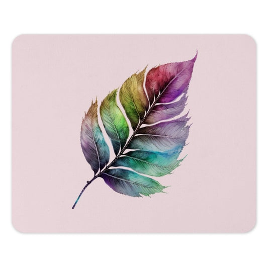 Colorful Leaf Mouse Pad, Artistic Nature Design, Trendy Computer Accessory, Aesthetic Desk Decor, Office Gift Idea - Tawshia