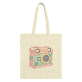 Cute Camera Tote Bag, Pastel Colors, Photographer Gift, Stylish Tote, Trendy Design, Everyday Bag, Shopping Bag, Book Bag, Travel Tote - Tawshia