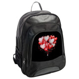 Heart Balloons Backpack, Love Backpack, Valentine's Day Backpack, Heart Design Backpack, Cute Backpack, Gift Backpack - Tawshia