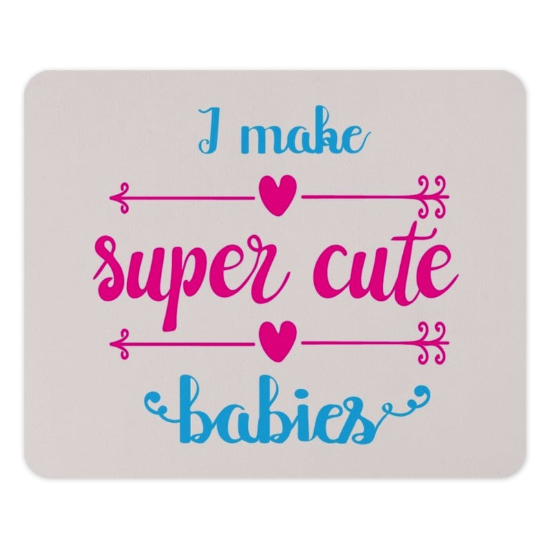 Super Cute Babies Mouse Pad, Trendy Office Decor, Gift for Parents, New Mom Gift, Baby Shower Gift, Unique Computer Accessories - Tawshia