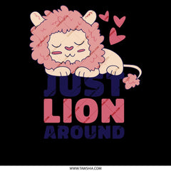 Cute Sleeping Lion Just Lion Around product