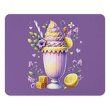 Lemon Honey Sundae Mouse Pad, Floral Computer Mat, Pretty Desk Decor, Office Gift, Kawaii Mousepad, Cute Mouse Pad, Honeycomb, Sweet Treat - Tawshia