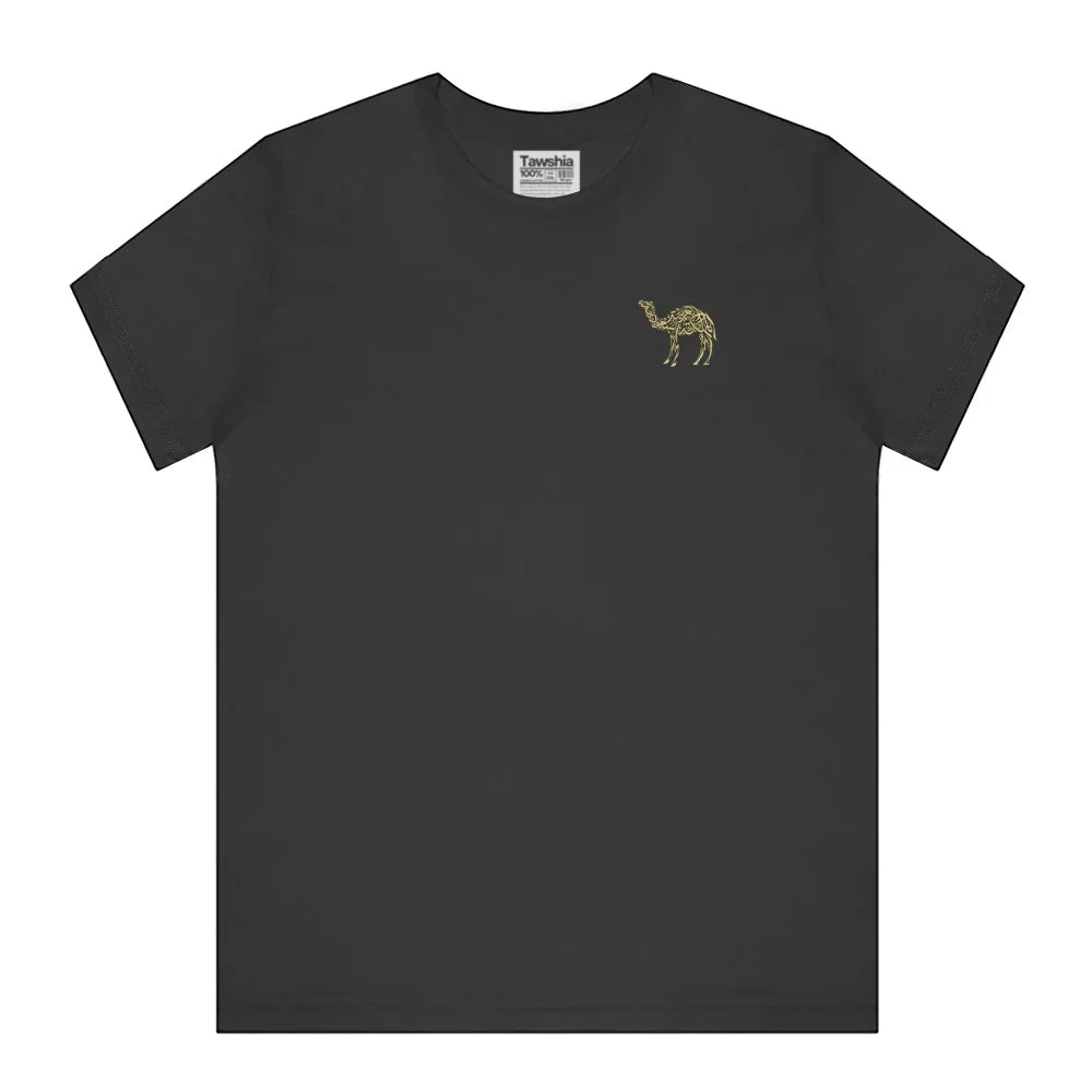 Stylish Black Graphic Tee with Unique Design product type