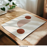 Abstract Circles Photographic Print, Geometric Art Print, Boho Wall Decor, Minimalist Artwork, Modern Home Decor, Art Prints for Walls - Tawshia