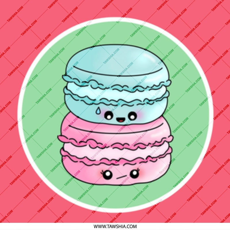 Cute Macarons Mug, Kawaii Dessert Coffee Cup, Sweet Treat Gift, Pastel Colors Mug, Foodie Gift Idea, Unique Coffee Mug, Funny Macaron Mug - Tawshia