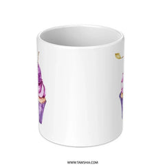 Cupcake Mug, Watercolor Dessert Mug, Cherry Topping Mug, Foodie Gift, Sweet Treat Mug, Unique Coffee Mug, Birthday Gift, Gift for Baker - Tawshia