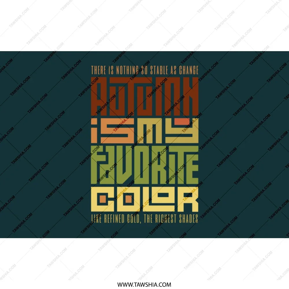 Autumn is My Favorite Color Graphic Poster product