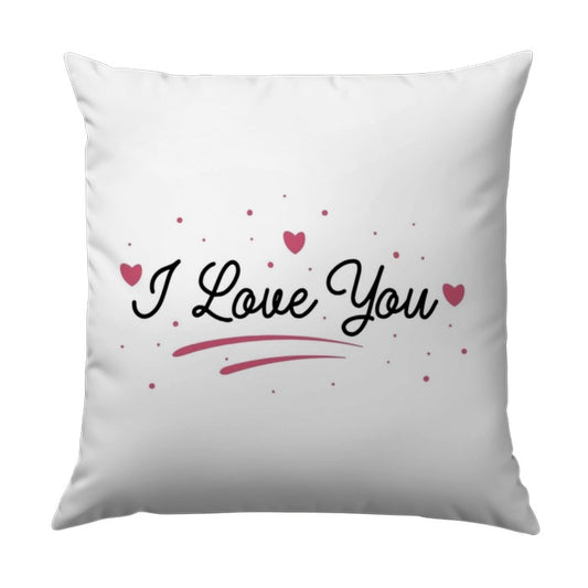 I Love You Pillow, Romantic Pillow, Anniversary Gift, Valentine's Day Decor, Home Decor, Love Quote Pillow - Tawshia