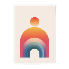 Rainbow Photographic Print, Abstract Art Print, Boho Wall Decor, Modern Art, Home Decor, Kids Room Decor - Tawshia