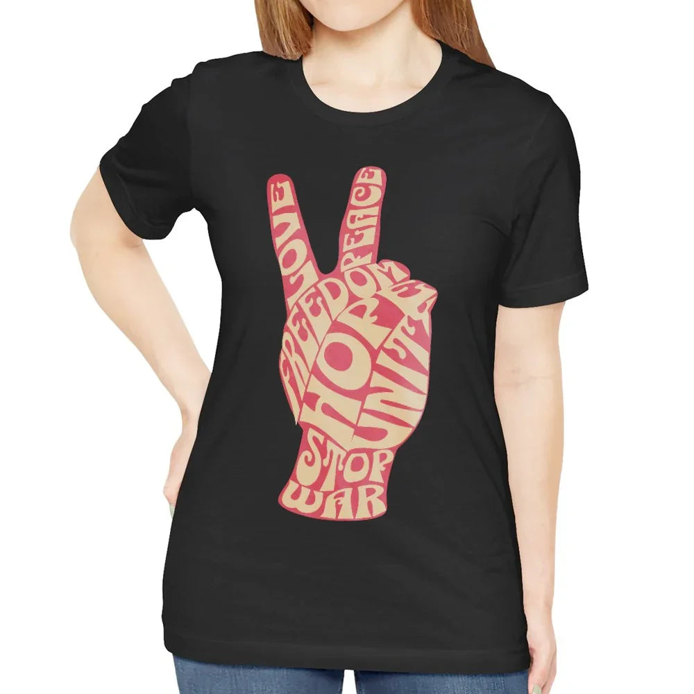 Stop War Freedom Peace Typography Graphic Shirt product