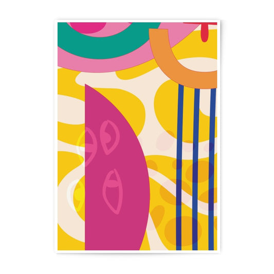 Abstract Art Photographic Print, Colorful Shapes Wall Decor, Modern Home Art, Geometric Print, Contemporary Art Print - Tawshia